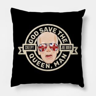 Joe Biden God Save the Queen, Man President Dummy Pillow