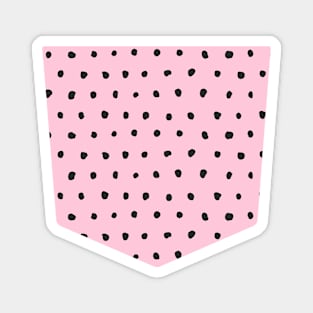 Pocket - Artsy Dots Pink Magnet