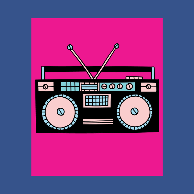 Old Colorful Stylish Retro Music Radios by flofin