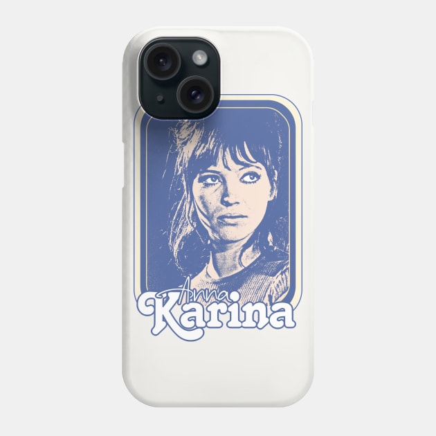 Anna Karina // Retro Original Nouvelle Vague Fan Design Phone Case by DankFutura