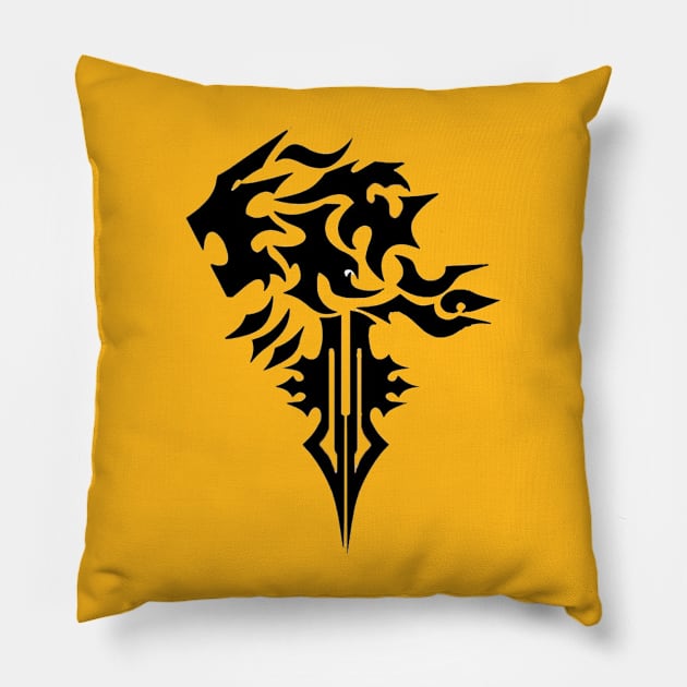 Logo FF8 Negro Pillow by FranGSal