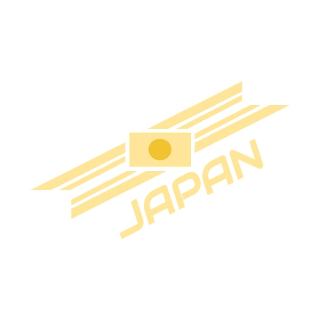 Minimalistic Gold Japan National Team Shirt by AurumBrand