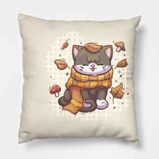 Fall cat Pillow
