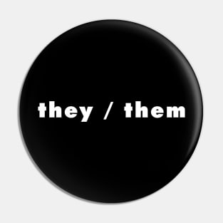 they / them - dark Pin