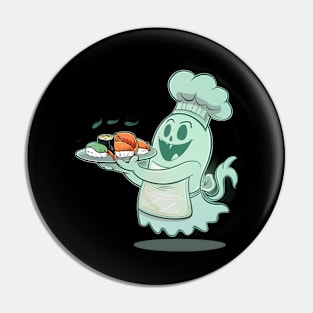 Sushi lover ghost chef Pin