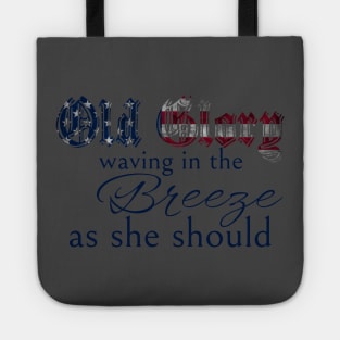 Old Glory on Light Tote