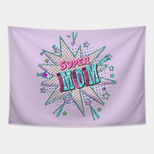 Super Mom Glitter Mother's Day Tapestry