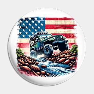 grunge america jeep offroad Pin