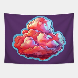 Aesthetic pink cloud Tapestry