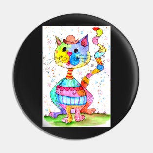 The Hatter's Cat Pin