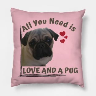 Puggie Love Pillow