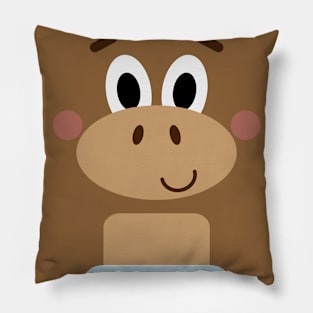 Mr Square Monkey Pillow