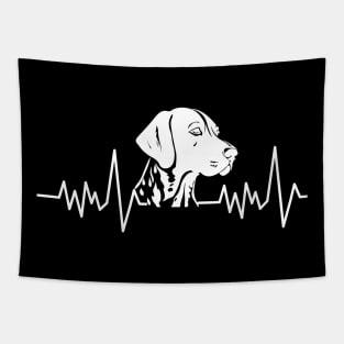 German Shorthaired Pointer Heartbeat Tapestry