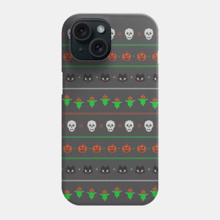 Cats, Pumpkins, Ghosts & Bones Phone Case