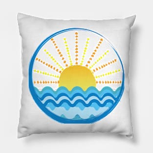 SUN,You are my sunshine,sunlight, sunshine, sunbeam,blue sea Pillow