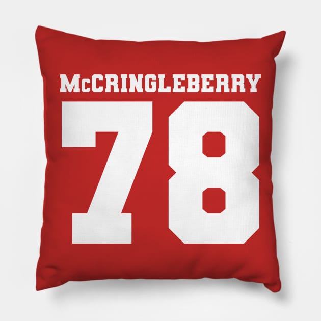 Hingle McCringleberry Jersey Pillow by lobstershorts