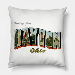 Greetings from Dayton Ohio Pillow