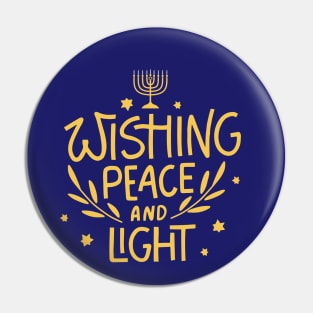 Wishing Peace and Light this Hanukkah Pin