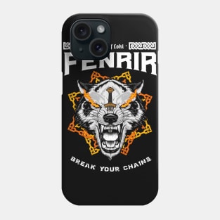 Sons of Loki: Fenrir the unchained-Norse mythology design Phone Case