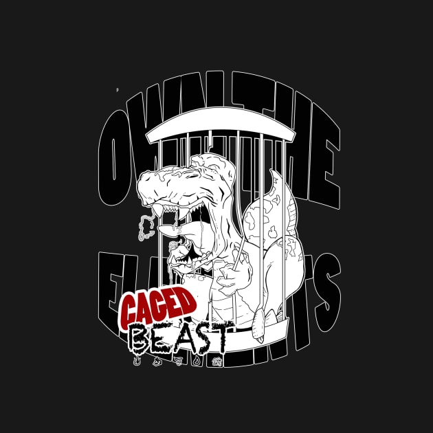 OTE Caged beast wht out by OwnTheElementsClothing