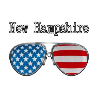 AMERICA PILOT GLASSES NEW HAMPSHIRE T-Shirt