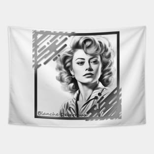 Blanche Devereaux in Black & White Frame Concept Tapestry