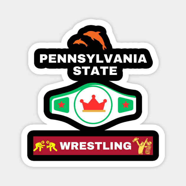 Pennsylvania State wrestling Magnet by ARTA-ARTS-DESIGNS