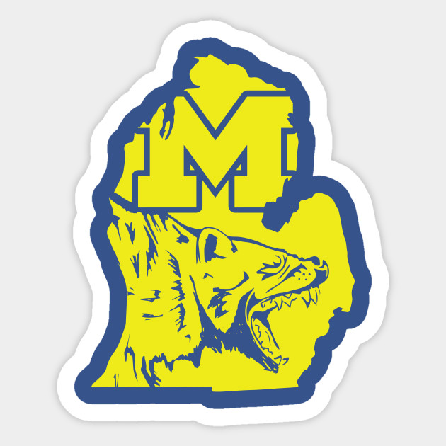 Michigan Wolverine - University Of Michigan - Sticker