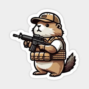 Tactical Groundhog Magnet