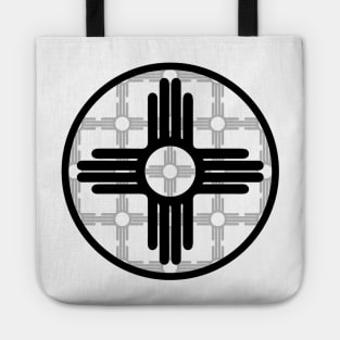 Zia Symbol Pattern - New Mexico Flag Tote