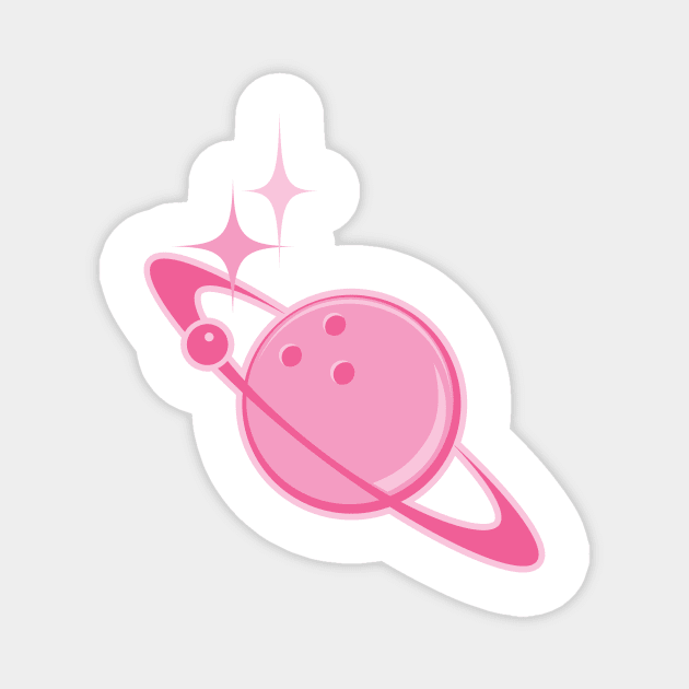 Cute Stellar Bowling Magnet by SWON Design