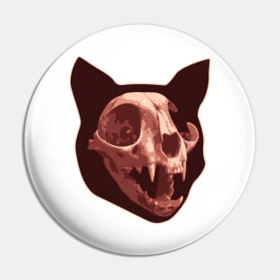 Cat Skull Pin