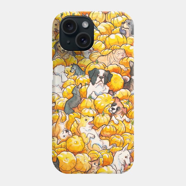 Pumpkin Puppers Phone Case by charamath