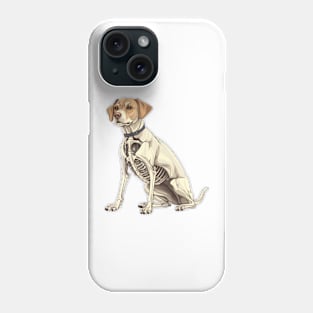 Skeleton Labrador Retriever Dog Phone Case