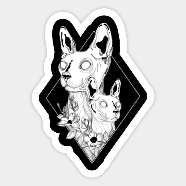 Sphynx Cats Best Gift For Cat Lovers Sphynx Cat Sticker
