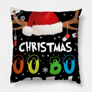 Funny Christmas Boo Boo Crew Gift For Nurse Pillow