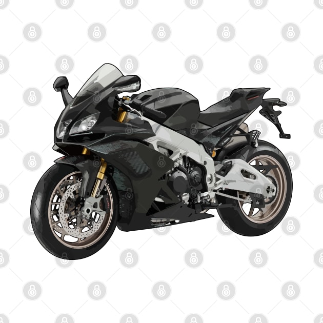 RSV4 RR Bike Illustration by KAM Std