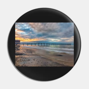 Saltburn Pier Sunset Pin