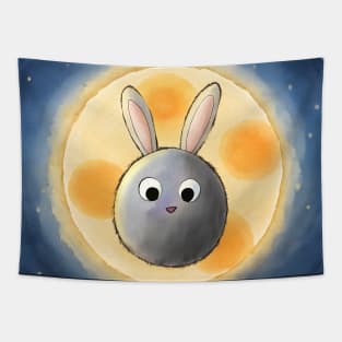 Funny Easter Bunny Eclipse Tapestry