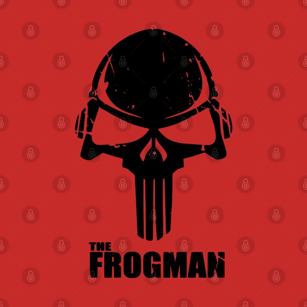 The Frogman (small logo - distressed) by TCP