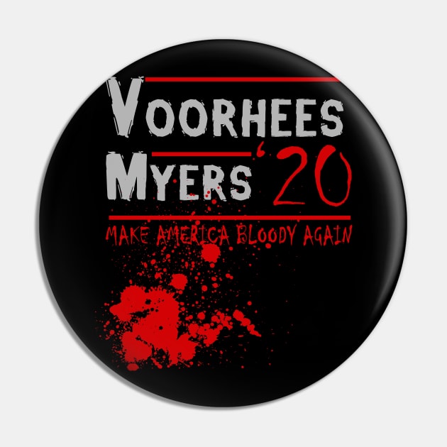 Halloween Horror Election Campaign Pin by Halloween Merch