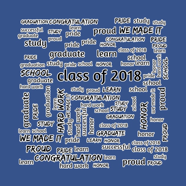 Graduating Class of 2018 Graduate Word Cloud by charlescheshire