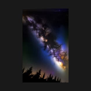 Milky Way Galaxy Realistic Art Style T-Shirt