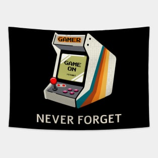 Never Forget Gamer Tapestry