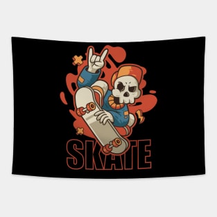 Skull Skate Tapestry