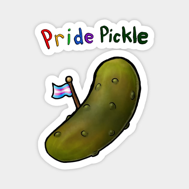 Pride Pickle Magnet by ErisMarie