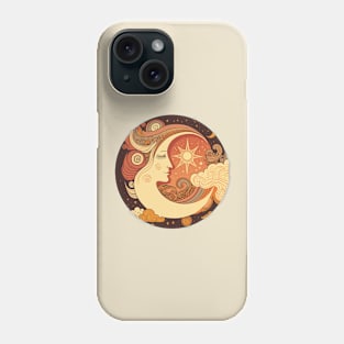 Celestial Moon Retro 70s Phone Case