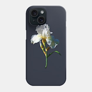 Irises - White Iris in Sunshine Phone Case