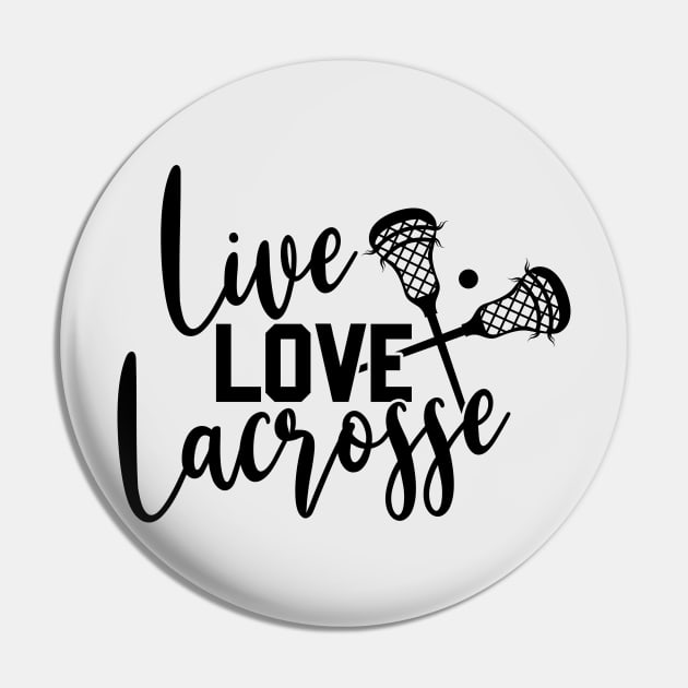 Live Love Lacrosse Pin by thehectic6