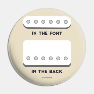 Single coil in the front, humbucker in the back - StringZone Pin